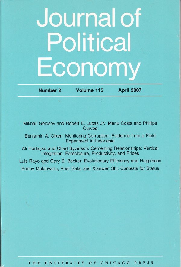Journal of Political Economy - GoodLingua.com